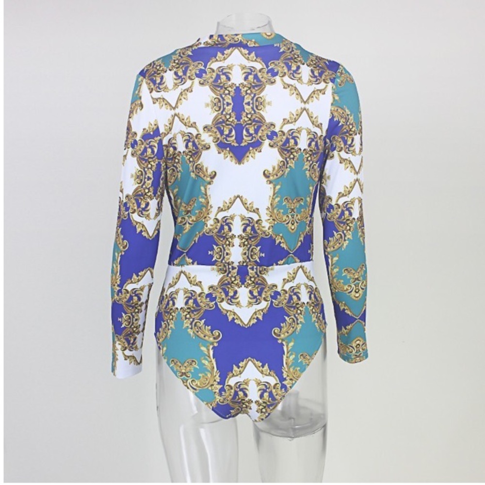 NEW! Silk Vintage Bodysuit - Picture 6 of 8
